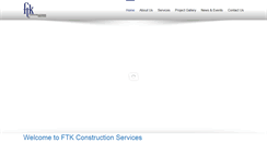 Desktop Screenshot of ftkconstructionservices.com
